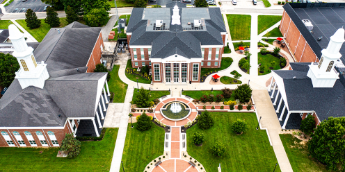 An aerial view of the Rollins quadrangle. 